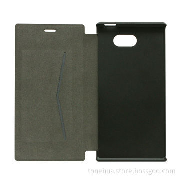 Mobile Phone PU Leather Case for Sony M2 with Classic Wallet Design